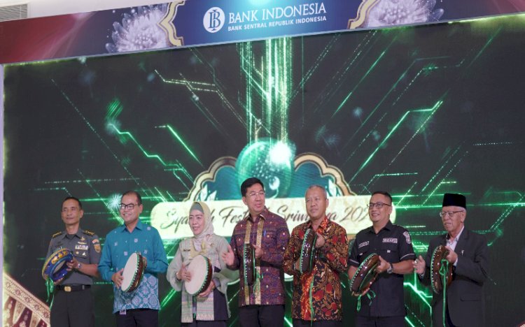 Suasana pada saat pembukaan festival keuangan syariah di Sumsel/ist