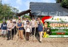 Polsek Prabumulih Timur Tanam Jagung di Lahan Kosong, Dukung Ketahanan Pangan