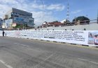 Bentangkan Spanduk 150 Meter, Garda Prabowo Desak Polda Sumsel Usut Dugaan Pungli di Pelindo Palembang