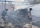 Kebakaran Hebat di Muba, Rumah dan Gudang Kayu Terbakar hingga Rata