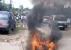 Diwarnai Aksi Bakar Ban, Ratusan Siswa SMAN Surulangun Tuntut Kepala Sekolah Dicopot