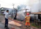 Kebakaran Hanguskan Dua Rumah di Lais, Tim Damkar Muba Sigap Padamkan Api dalam Hitungan Menit