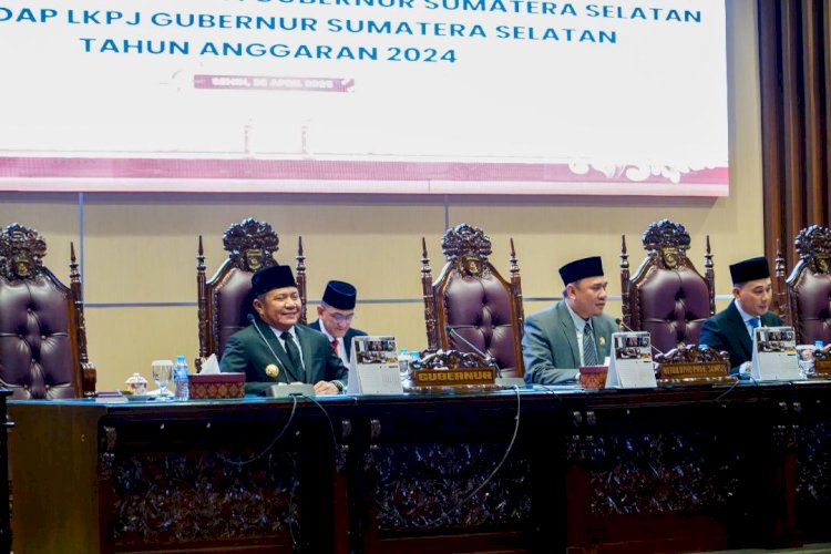 Suasana Rapat Paripurna DPRD Sumsel. (ist/rmolsumsel.id) 