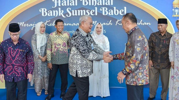 Halal Bihalal yang digelar jajaran Bank Sumsel Babel. (dok BSB/rmolsumsel.id) 