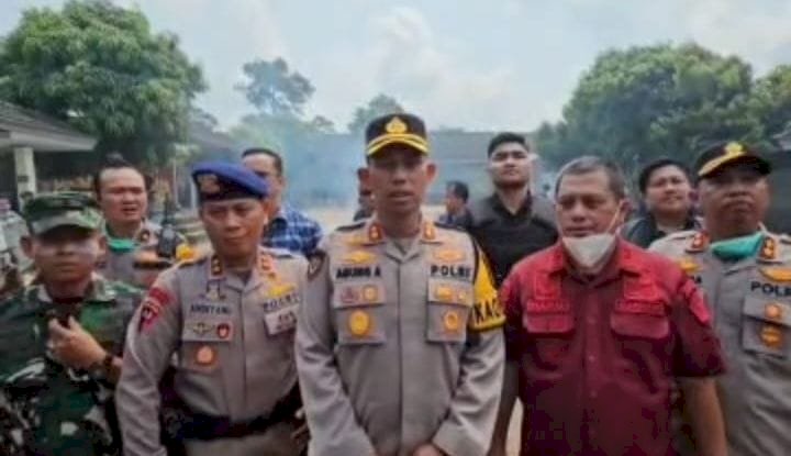 Kapolres Musi Rawas AKBP Agung Adhitia didampingi Kepala Lapas Narkotika Muara Beliti, Ronald Heru Pratama/repro