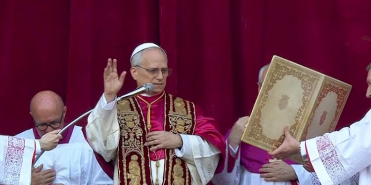 Kardinal Robert Francis Prevost dari Amerika Serikat sesaat setelah terpilih menjadi pemimpin Gereja Katolik Roma baru menggantikan Paus Fransiskus/Ist