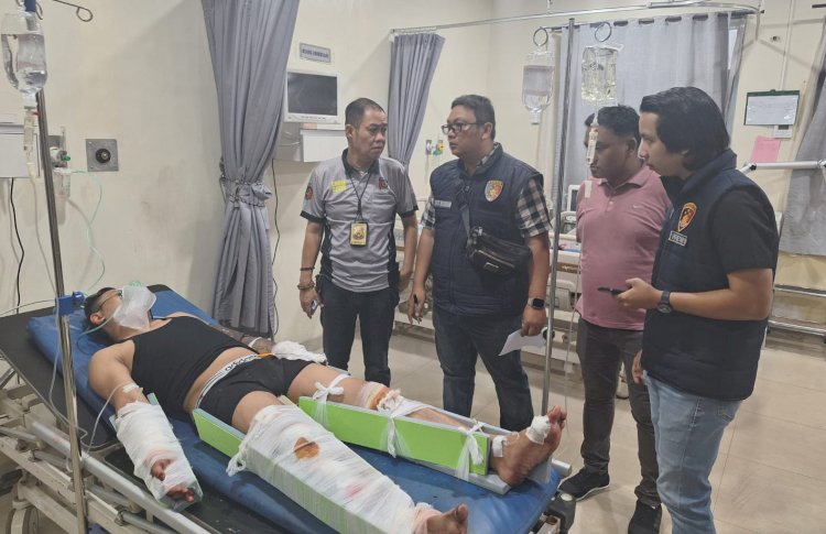 Korban saat mendapat perawatan dari tim medis/ist