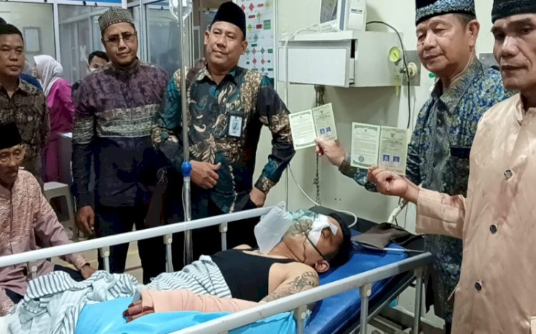 Suasana akad nikah di IGD RSUD Palembang Bari/ist