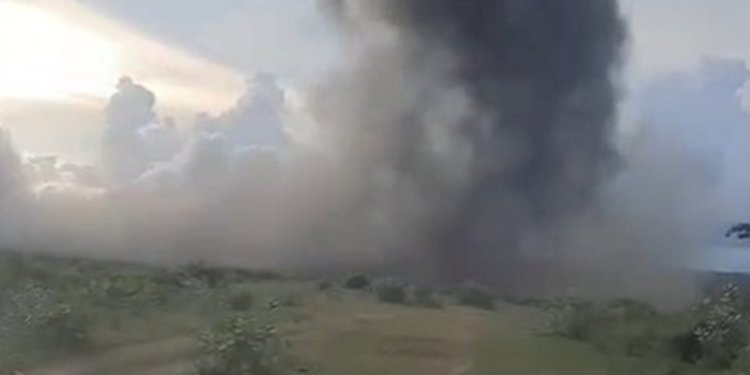 Insiden ledakan di Garut (tangkapan layar dari media sosial/RMOL)