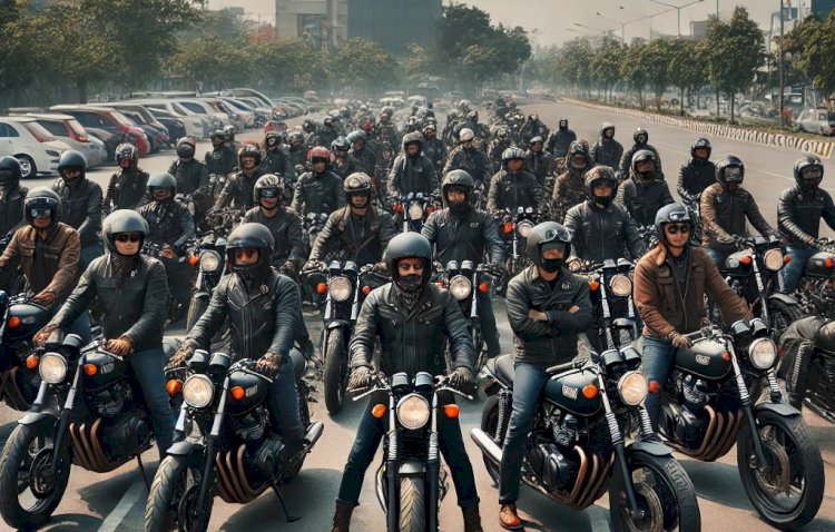 Ilustrasi komunitas motor. (ist/rmolsumsel.id)