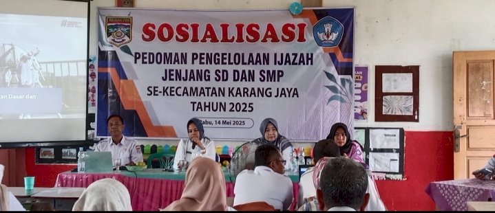 Sosialisasi Pedoman Pengelolaan Ijazah Jenjang SD dan SMP. (ist/rmolsumsel.id) 
