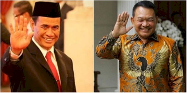 Kolase foto Jenderal TNI (Purn) Dudung Abdurachman dan ?Menteri Pertanian Andi Amran Sulaiman/RMOL
