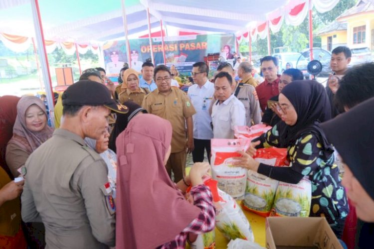 Operasi pasar yang dilakukan Pemkab Muba/ist
