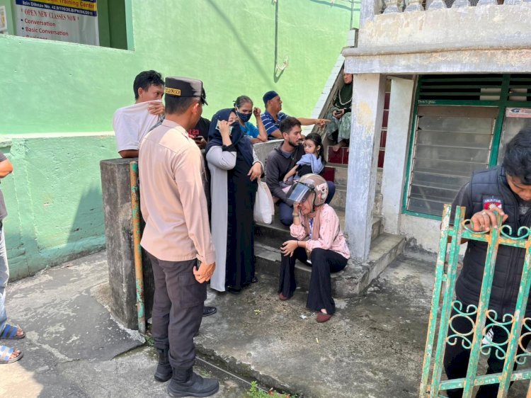 Lokasi penemuan mayat pria di kawasan Kelurahan 26 Ilir, Kecamatan Bukit Kecil, Palembang, Sumatera Selatan. (Fauzi/RMOLSumsel.id)