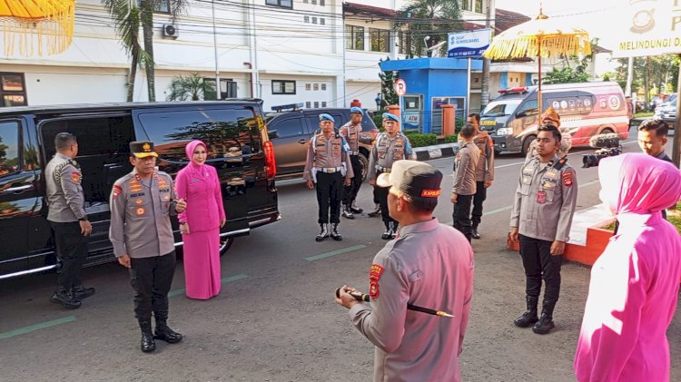 Kepala Kepolisian Daerah (Kapolda) Sumatera Selatan Irjen Pol Andi Rian R. Djajadi memberikan arahan tegas saat melakukan kunjungan kerja (kunker) ke Polres Muara Enim/ist