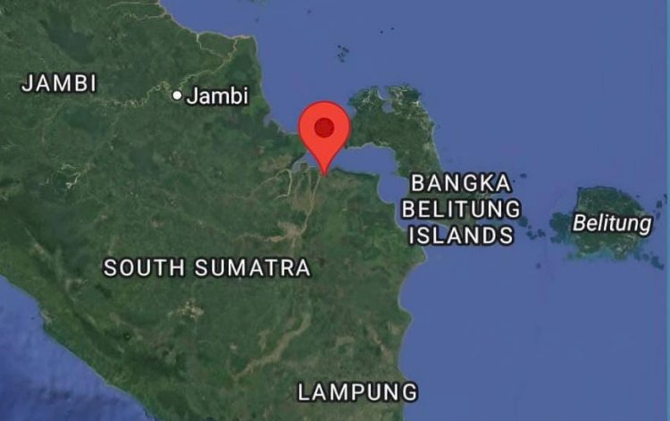 Gempa bumi berkekuatan 4,3 magnitudo yang mengguncang Kecamatan Air Salek, Kabupaten Banyuasin, Sumatera Selatan/ist