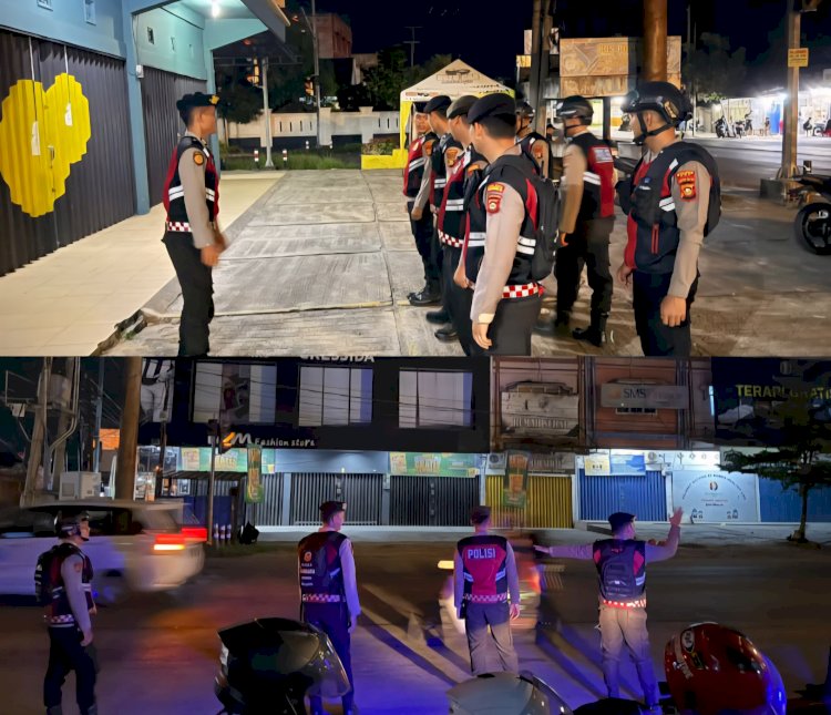 Patroli malam guna mencegah aksi premanisme serta mengantisipasi kejahatan 3C (curat, curas, dan curanmor), Jumat (30/5/2025) malam hingga Sabtu pagi. (Handout)