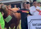 Presiden Prabowo Subianto Serahkan Bantuan Sapi Kurban untuk Warga Prabumulih