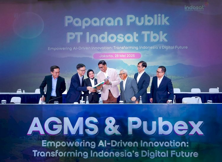 Suasana PT Indosat Tbk  menggelar Rapat Umum Pemegang Saham Tahunan/ist
