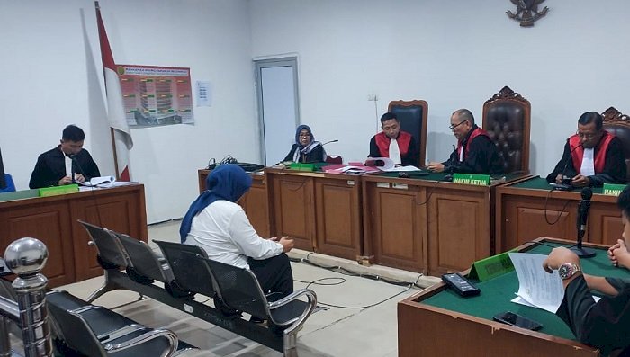 Sidang tuntutan eks teller BNI Palembang/ist