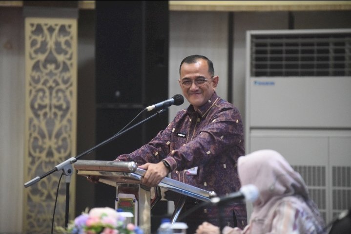 Sekretaris Daerah (Sekda) Sumsel,  Edward Candra dalam acara yang digelar di Auditorium Bina Praja, Kamis (5/6/2025). (Handout)