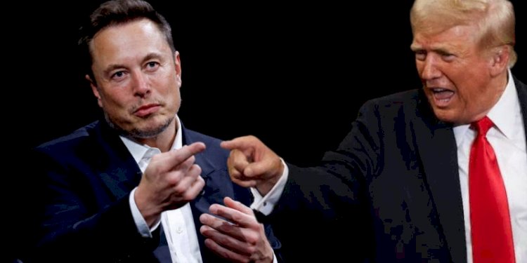 Elon Mjusk dan Donald Trump/Kolase RMOL