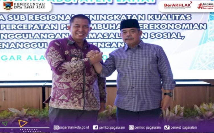 Wali Kota Pagar Alam Ludi Oliansyah dan Bupati Lahat Burza Sarnub/ist