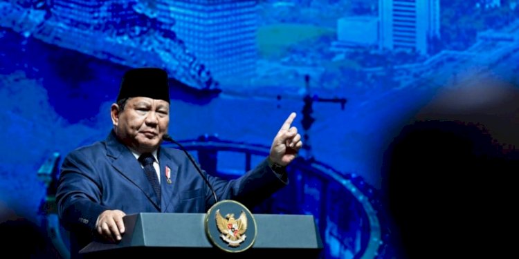 Presiden Prabowo Subianto pada Konferensi Internasional Infrastruktur Tahun 2025 di Jakarta Convention Center (JCC), Jakarta/Ist